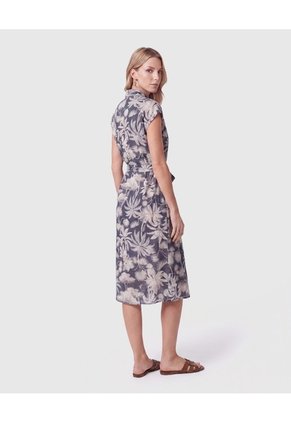Vestido Camisero Midi Para Mujer  Para Mujer Azul Patprimo