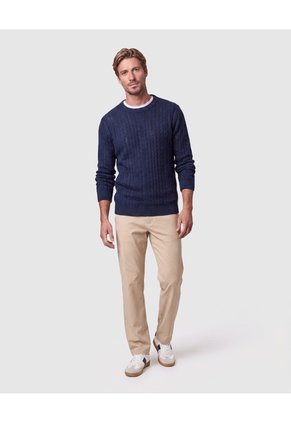 Pantalón Unicolor Para Hombre  Para Hombre Beige Patprimo