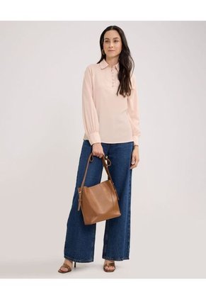 Camisa Para Mujer Manga Larga Color Naranja Marca Patprimo #30010639