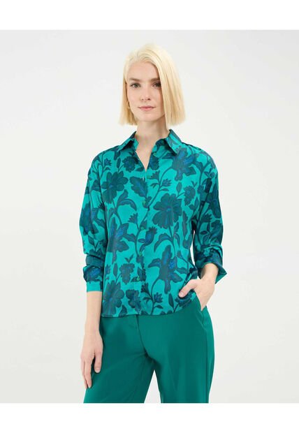 Camisa Para Mujer Manga Larga Color Verde Marca Patprimo #30010691