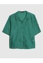 Camisa Para Mujer Manga Corta Color Verde  Marca Patprimo #30010607 de Patprimo