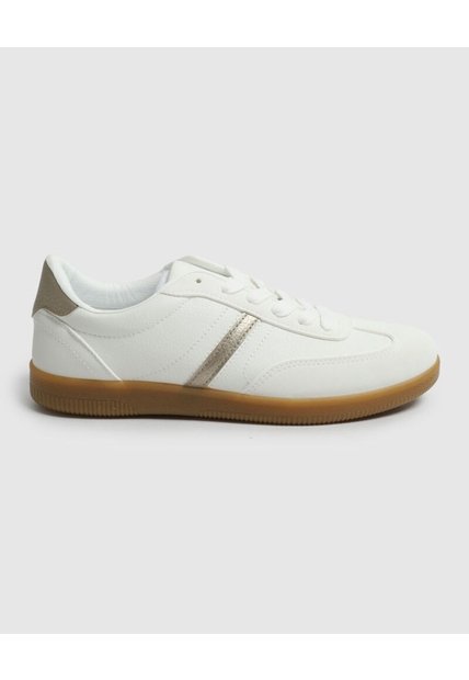 Tenis Con Suela De Liga   Para Mujer Blanco Patprimo