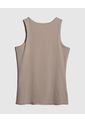 Camiseta Basica Manga Sisa Unicolor  Para Mujer Beige Patprimo de Patprimo