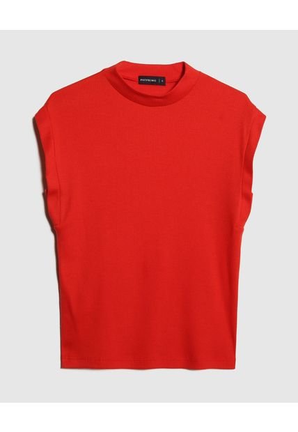 Camiseta Para Mujer Manga Corta Color Naranja Marca Patprimo #30093497