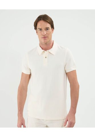 Polo Para Hombre Cuello Maquina Sin Bolsillo Color Crema Marca Patprimo #44112720 Patprimo