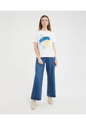 Camiseta Para Mujer Manga Corta Color Crudo Marca Patprimo #30093343