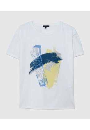 Camiseta Para Mujer Manga Corta Color Crudo Marca Patprimo #30093343