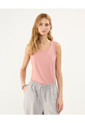 Camiseta Para Mujer Manga Sisa Cuello Redondo Color Rosa Marca Patprimo #30093591