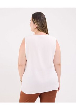 Blusa Para Mujer Manga Sisa Color Blanco Marca Patprimo #14121393