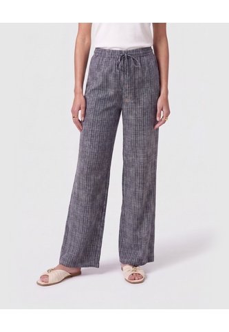 Pantalón De Bota Ancha Con Cordón   Para Mujer Azul Patprimo Patprimo