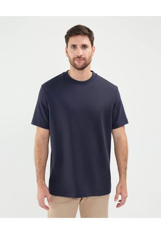 Camiseta Para Hombre Manga Corta Cuello Redondo Color Azul Marca Patprimo #44090929 Patprimo