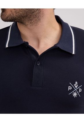 Polo Para Hombre Cuello Tejido Sin Bolsillo Color Negro Marca Patprimo #44112656