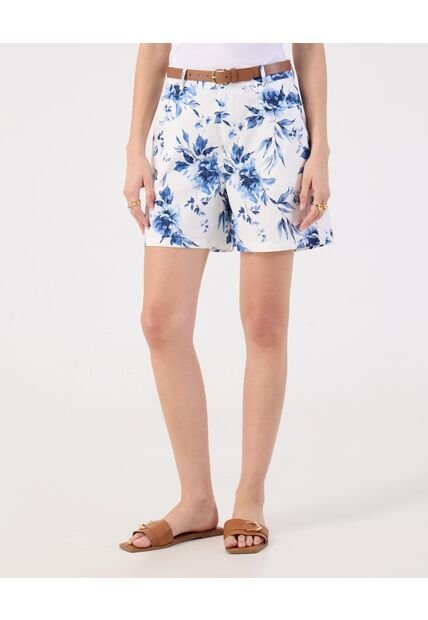 Bermuda  Para Mujer Regular Corto Color Azul Marca Patprimo #30100400