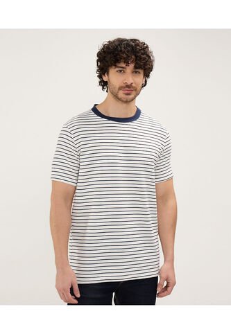 Camiseta Para Hombre Manga Corta Color Crema Marca Patprimo #44090892 Patprimo