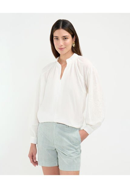 Blusa Para Mujer Manga Larga Color Blanco Marca Patprimo #30123438