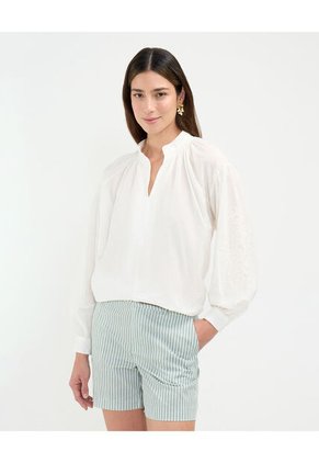 Blusa Para Mujer Manga Larga Color Blanco Marca Patprimo #30123438