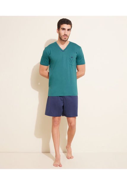 Pijama Para Hombre M/C P/C Color Verde  Marca Patprimo #44040162