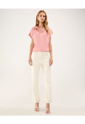 Blusa Para Mujer Manga Corta Color Rosa Marca Patprimo #30123386