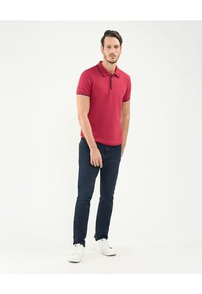 Polo Para Hombre Cuello Tejido Sin Bolsillo Color Rojo  Marca Patprimo #44112704