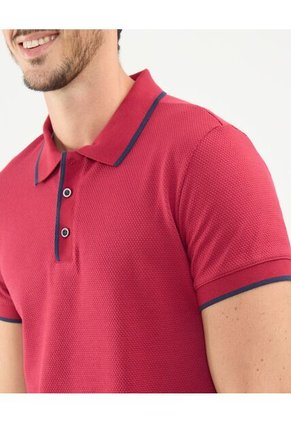Polo Para Hombre Cuello Tejido Sin Bolsillo Color Rojo  Marca Patprimo #44112704