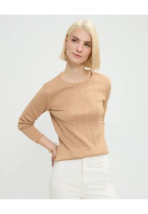 Saco Para Mujer Cuello Redondo Color Naranja Marca Patprimo #30330647