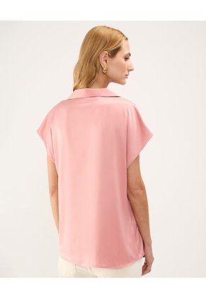 Blusa Para Mujer Manga Corta Color Rosa Marca Patprimo #30123386