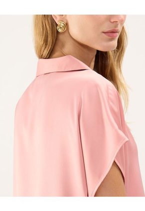 Blusa Para Mujer Manga Corta Color Rosa Marca Patprimo #30123386