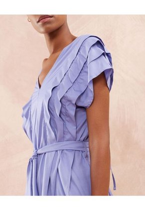 Blusa Para Mujer Manga Sisa Color Morado Marca Patprimo #30123281