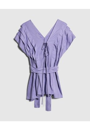 Blusa Para Mujer Manga Sisa Color Morado Marca Patprimo #30123281