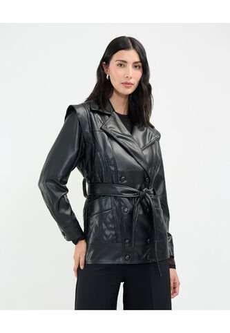 Chaqueta Para Mujer Estructurada Color Negro Marca Patprimo #30080552 Patprimo