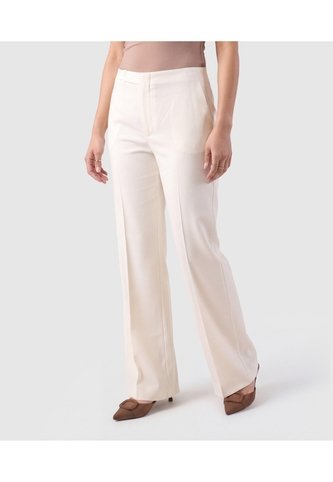 Pantalón Bota Semiacampanada Para Mujer  Para Mujer Crema Patprimo Patprimo