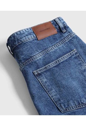 Bermuda Denim Cinco Bolsillos   Para Hombre Azul Patprimo