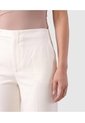 Pantalón Bota Semiacampanada Para Mujer  Para Mujer Crema Patprimo de Patprimo