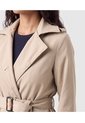 Chaqueta Cruzada Con Cinturón Para Mujer  Para Mujer Café Patprimo de Patprimo