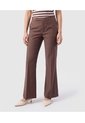 Pantalón Bota Semiacampanada Para Mujer  Para Mujer Café Patprimo de Patprimo
