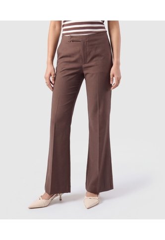 Pantalón Bota Semiacampanada Para Mujer  Para Mujer Café Patprimo Patprimo