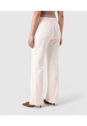 Pantalón Bota Semiacampanada Para Mujer  Para Mujer Crema Patprimo
