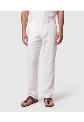Pantalón Chino Corte Recto Para Hombre Para Hombre Blanco Patprimo