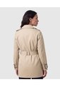 Chaqueta Cruzada Con Cinturón Para Mujer  Para Mujer Café Patprimo de Patprimo