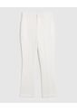 Pantalón Unicolor   Para Mujer Blanco Patprimo de Patprimo