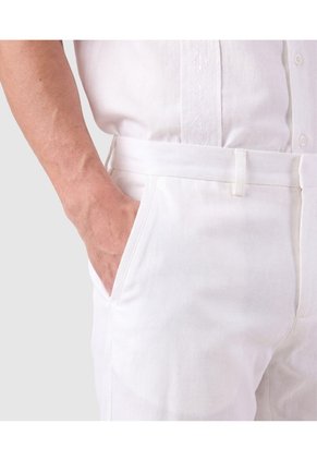 Pantalón Chino Corte Recto Para Hombre Para Hombre Blanco Patprimo