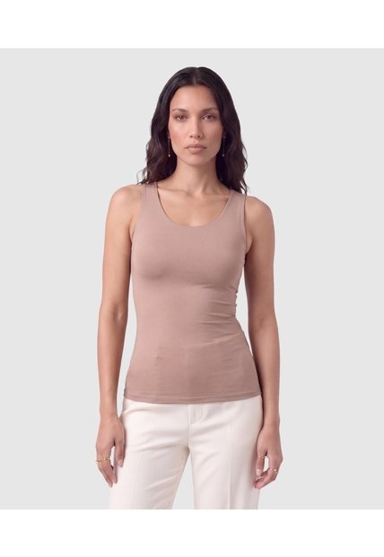 Camiseta Básica De Manga Sisa Para Mujer  Para Mujer Café Patprimo