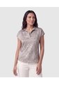 Blusa Manga Corta Con Solapa Para Mujer  Para Mujer Verde Patprimo de Patprimo