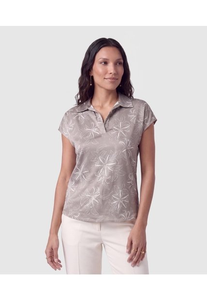 Blusa Manga Corta Con Solapa Para Mujer  Para Mujer Verde Patprimo