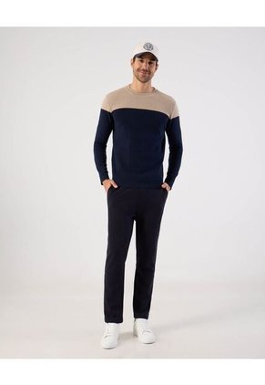 Saco  Para Hombre Cuello Redondo Color Azul Marca Patprimo #44330245