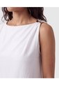 Blusa Asimétrica Con Herraje Para Mujer  Para Mujer Blanco Patprimo de Patprimo
