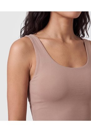 Camiseta Básica De Manga Sisa Para Mujer  Para Mujer Café Patprimo