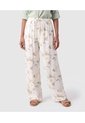 Pantalón Bota Ancha Con Cordón Para Mujer  Para Mujer Blanco Patprimo de Patprimo
