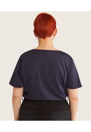 Camiseta Para Mujer Manga Corta Color Azul  Marca Patprimo #14091257