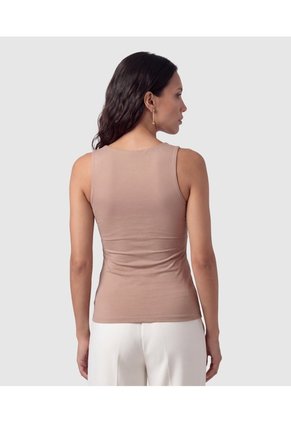 Camiseta Básica De Manga Sisa Para Mujer  Para Mujer Café Patprimo